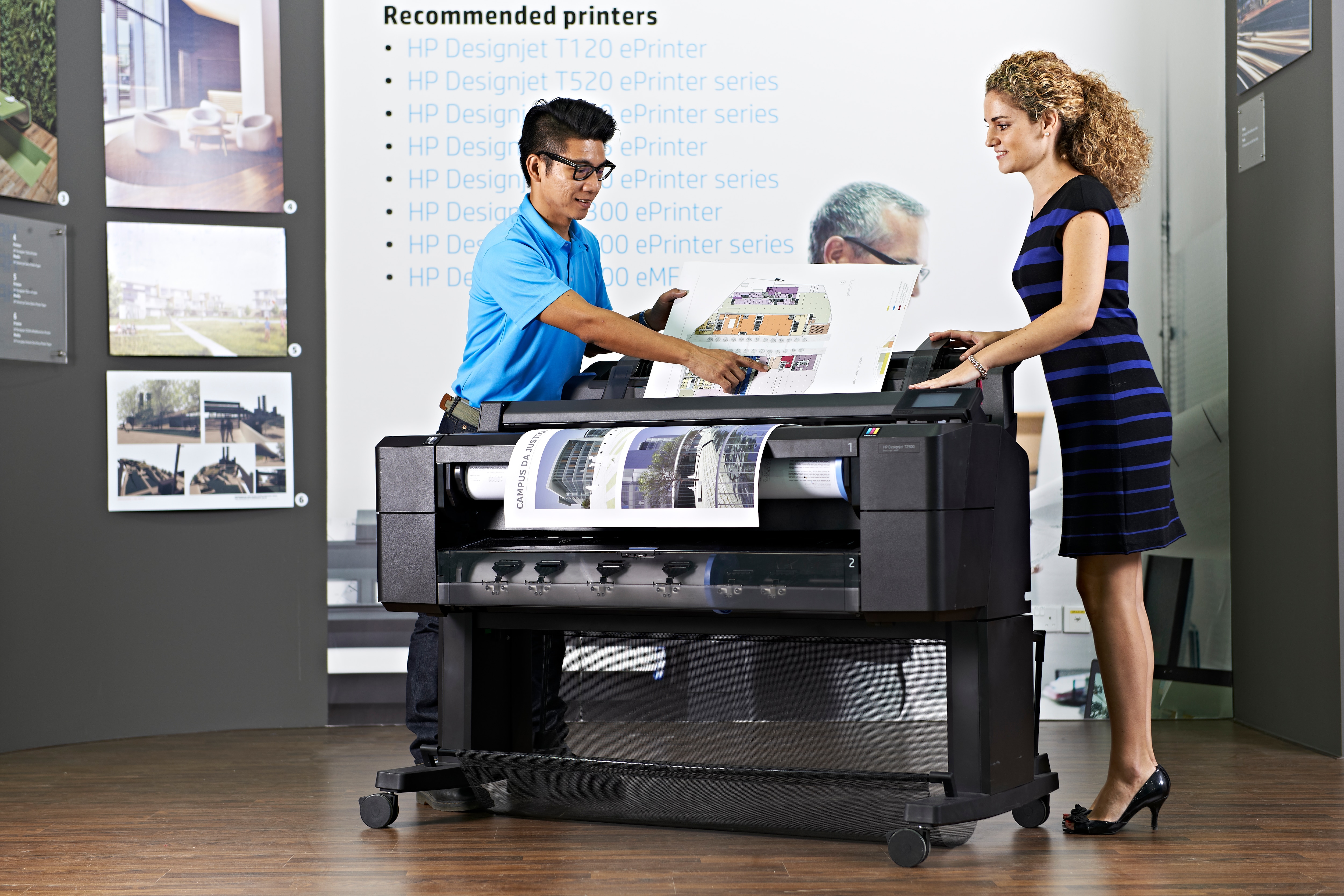 HP Designjet T2530 Großformatdrucker Thermal Inkjet Farbe 2400 x 1200 DPI A0 (841 x 1189 mm) Eingebauter Ethernet-Anschluss