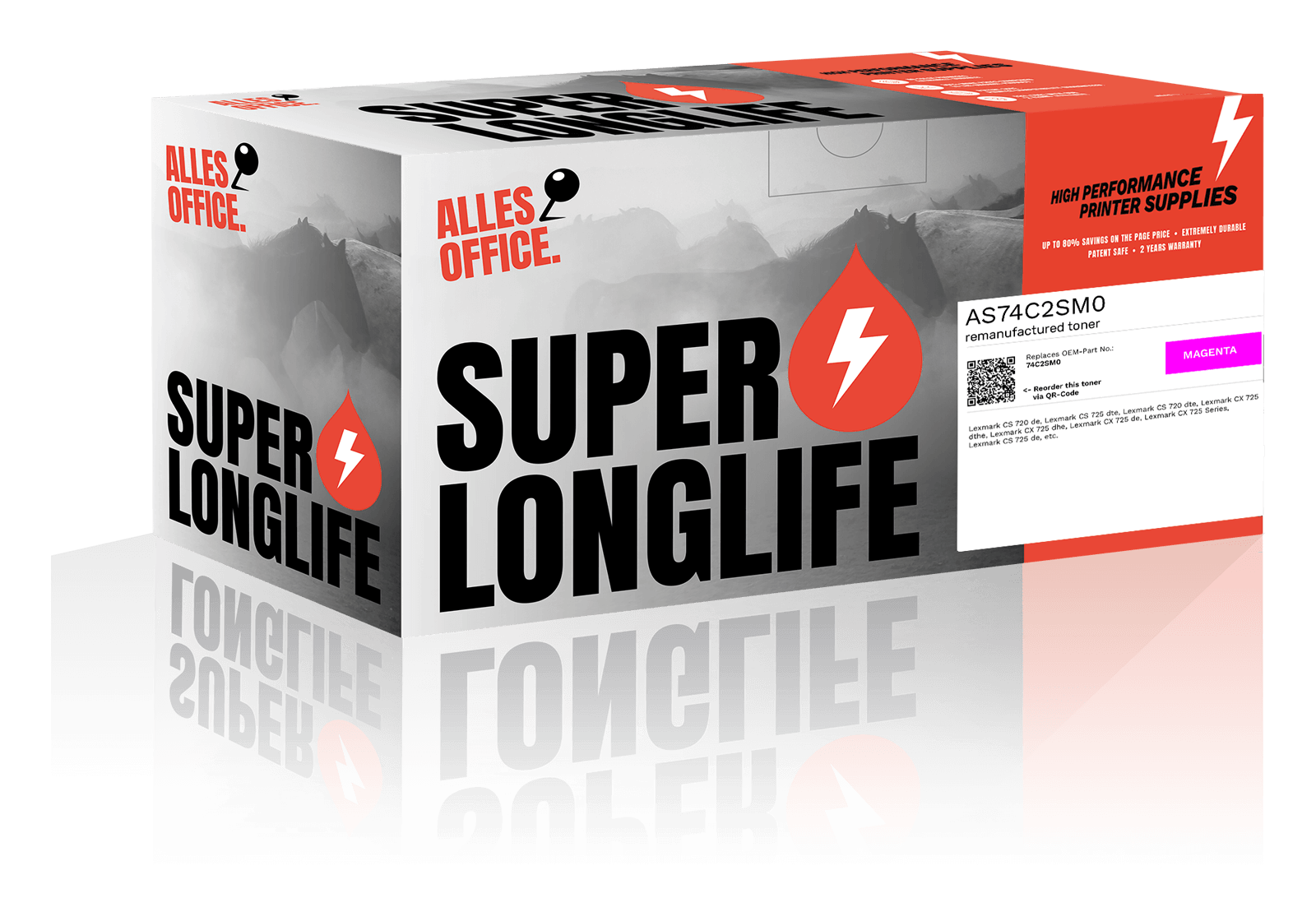Superlonglife Lexmark 74C2SM0 Toner magenta