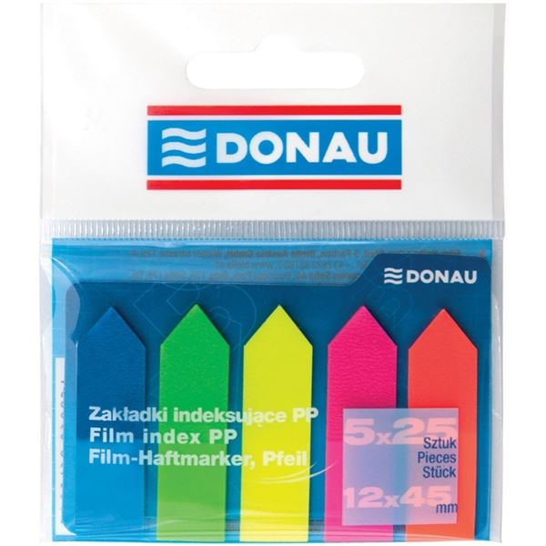 Selbstklebende Lesezeichen Donau - Folie, 12x45mm, sortiert