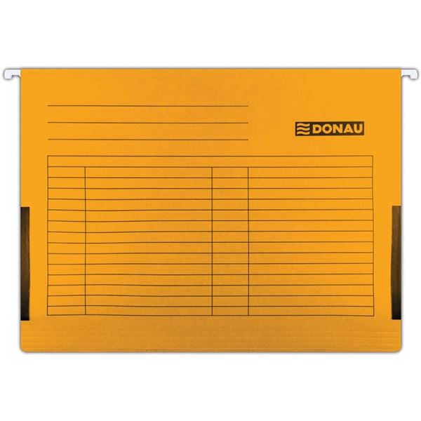 Hängeteller mit Seite. Donau - A4, 230 g/m2, orange.