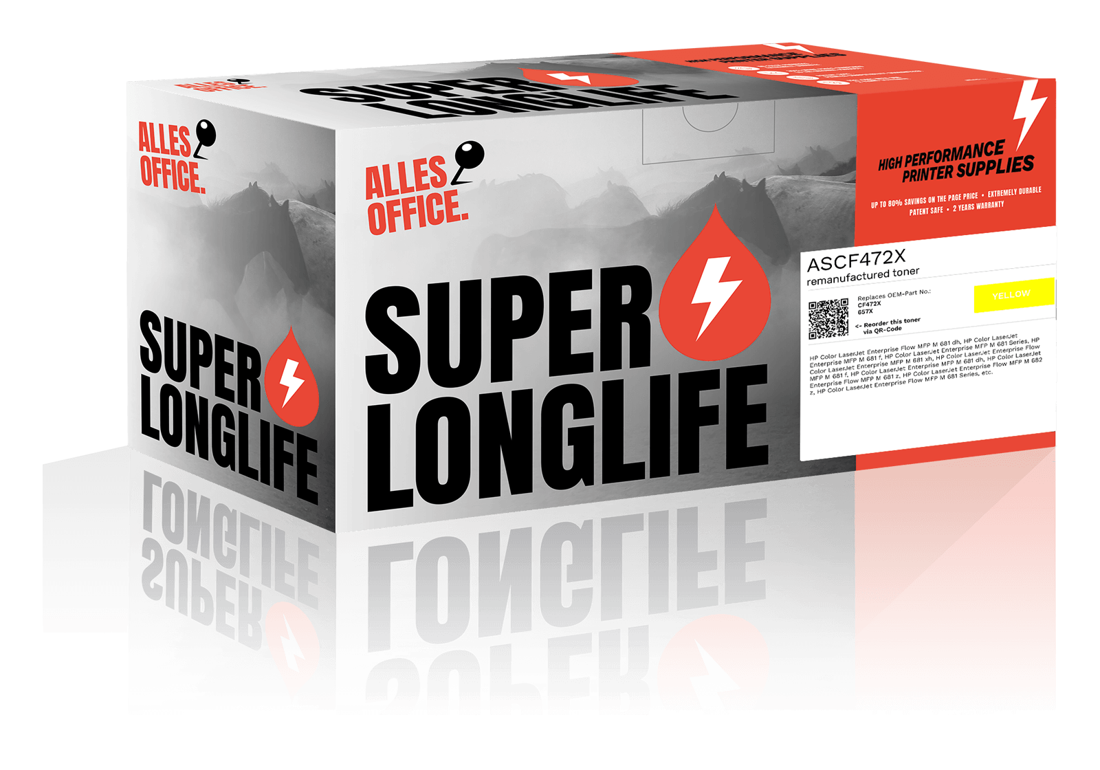 Superlonglife HP CF472X / 657X Toner gelb