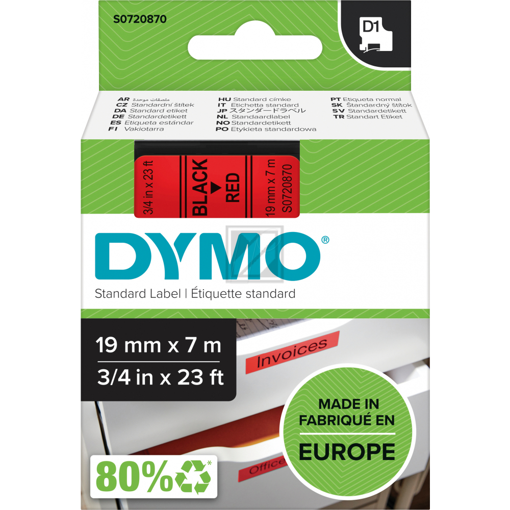DYMO D1 Standard 19mm x 7m
