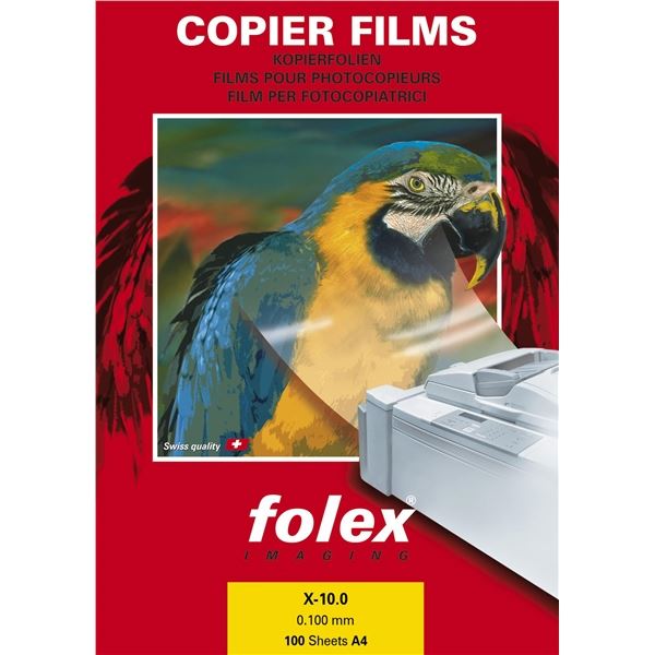 Folie Folex A4, Laser- und Schwarz-Weiß-Druck, 100 Stück