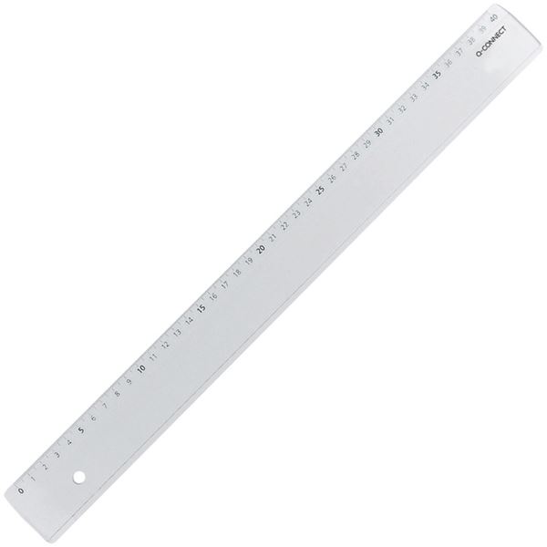 Lineal Connect Kunststoff transparent, 40 cm
