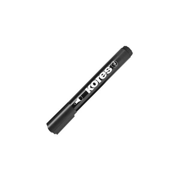Permanentmarker Kores, rund, schwarz