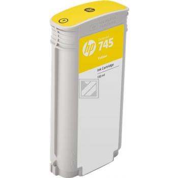 HP Tintenpatrone gelb (F9J96A, 745)