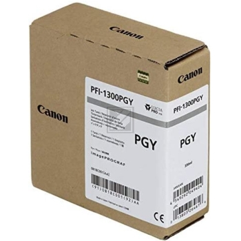 Original Canon 0818C001 / PFI-1300PGY Tinte grau Canon Tintenpatrone photo schwarz (0818C001, PFI-1300PG)