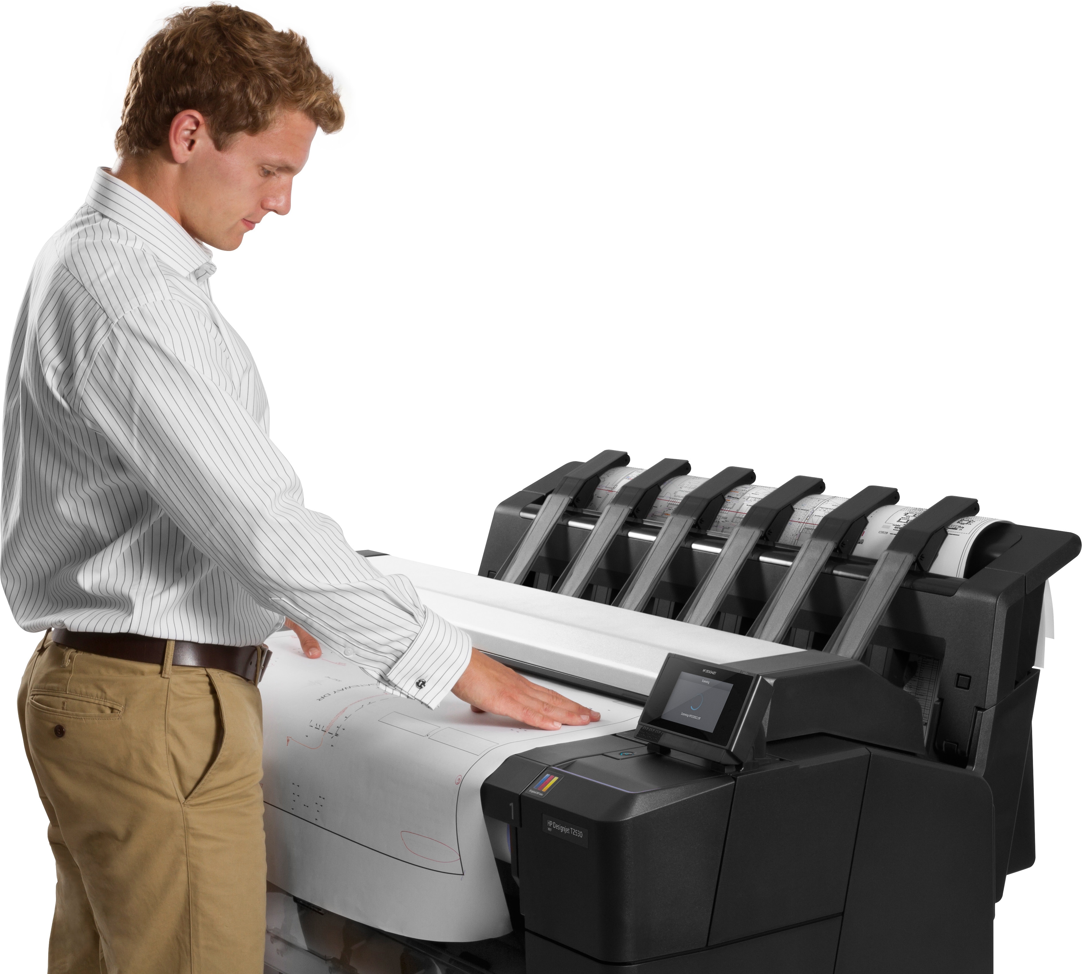 HP Designjet T2530 Großformatdrucker Thermal inkjet Farbe 2400 x 1200 DPI A0 (841 x 1189 mm) Eingebauter Ethernet-Anschluss