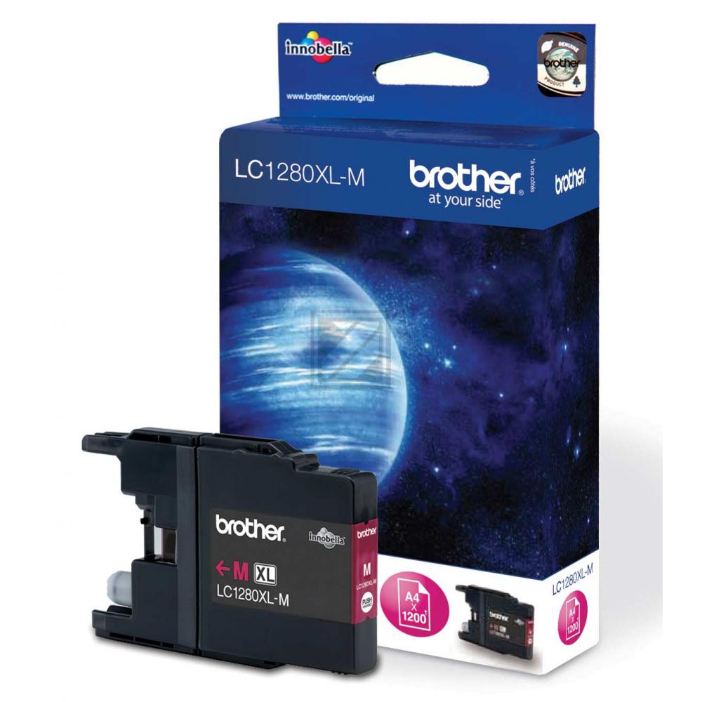 Original Brother LC-1280XLM Tinte magenta