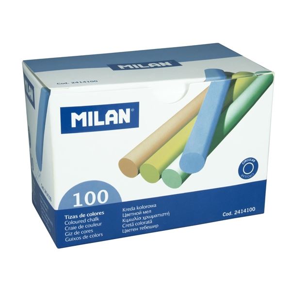 Schulkreiden Milan, farbig, 100 Stück