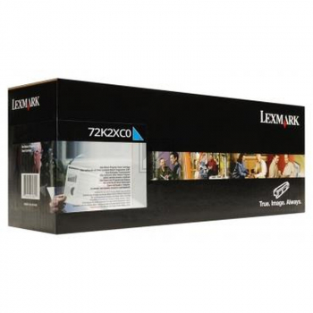 Original Lexmark 72K2XC0 Toner cyan