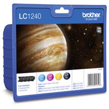 Original Brother LC-1240VALBP Tinte schwarz, cyan, magenta, gelb