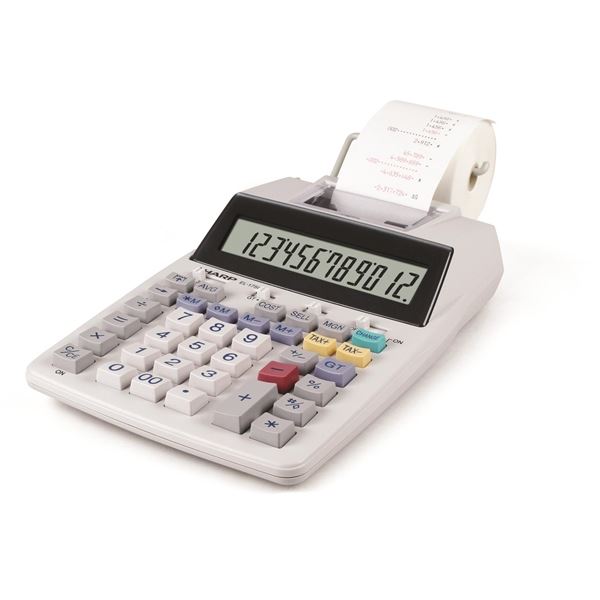 Druckerei-Rechner Sharp EL1750V 12-m.,2-tlg.t.