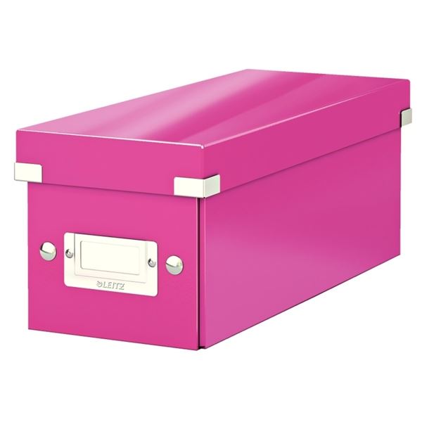 Archivierungsbox für CDs Click&amp;Store WOW rosa