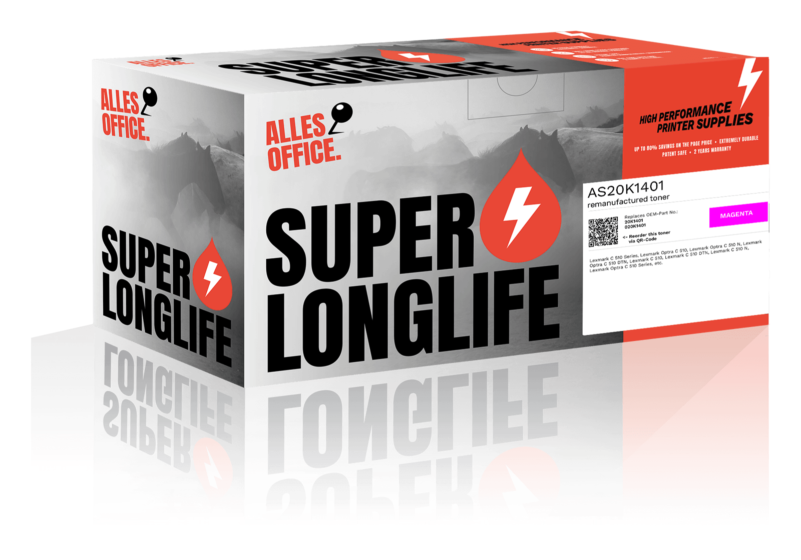Superlonglife Lexmark 20K1401 / 020K1401 Toner magenta