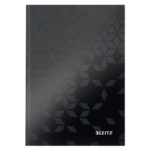 Notizbuch Leitz WOW, A5, Linie, schwarz