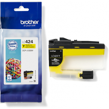 Original Brother LC-424Y Tinte gelb