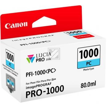 Test Canon Tintenpatrone photo cyan (0550C001, PFI-1000PC)