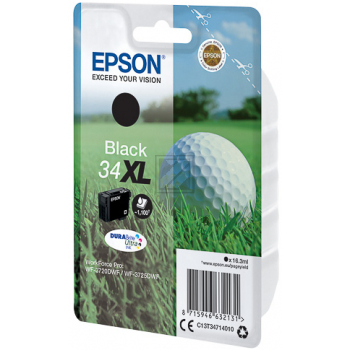 Epson Tintenpatrone schwarz HC (C13T34714010, T3471)