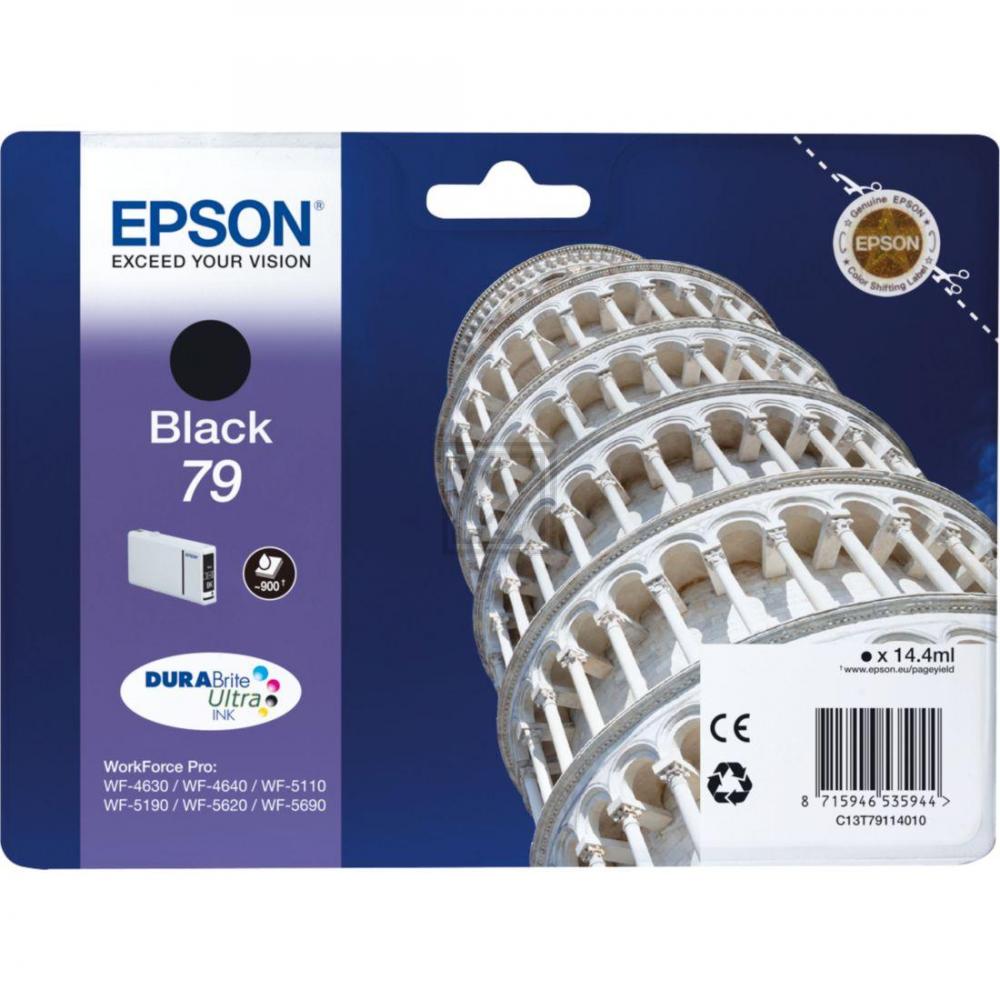 Original Epson C13T79114010 / 79 Tinte schwarz Epson Tintenpatrone schwarz (C13T79114010, T7911)