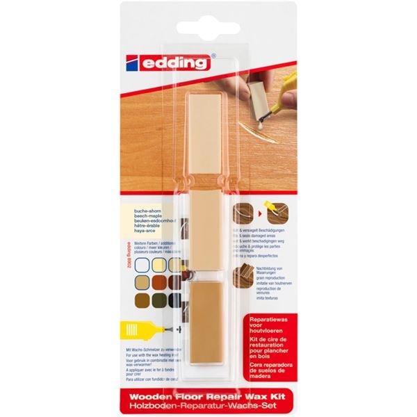 Bodenreparaturwachs edding 8902, Buche/Ahorn