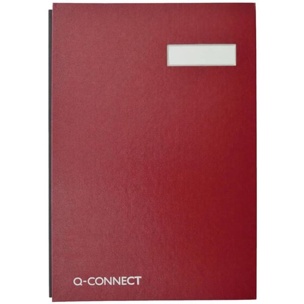 Unterschriftenbuch A4 Connect 20 Fächer, rot