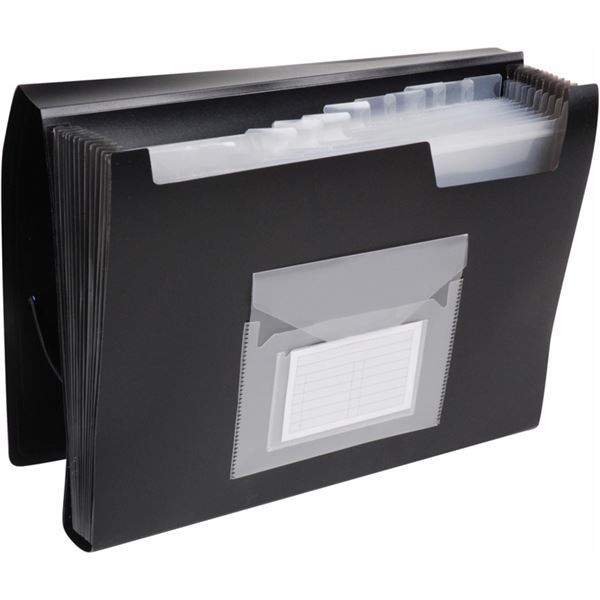 A4 Connect 13 Taschen Aktentasche, schwarz