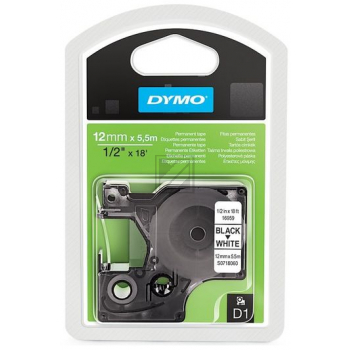 DYMO 12mm D1 Permanent polyester tape