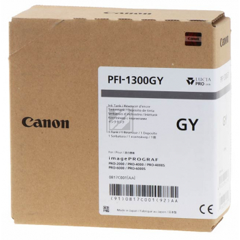 Original Canon 0817C001 / PFI-1300GY Tinte grau Canon Tintenpatrone grau (0817C001, PFI-1300G)