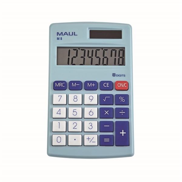 Taschenrechner MAUL M8 - 8 Stellen, blau