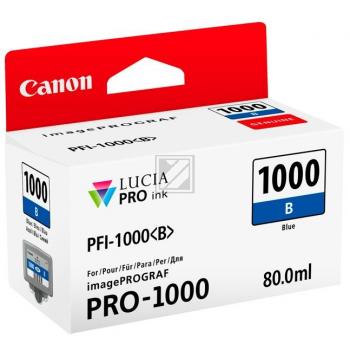 Original Canon 0555C001 / PFI-1000B Tinte blau Canon Tintenpatrone blau (0555C001, PFI-1000B)