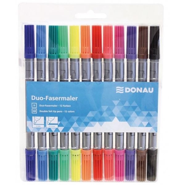 Faserschreiberet 12ST Duo DONAU 5120100-99