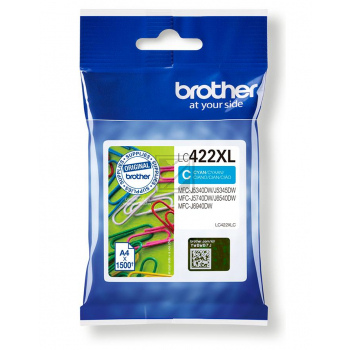 Original Brother LC422XLC Tinte cyan