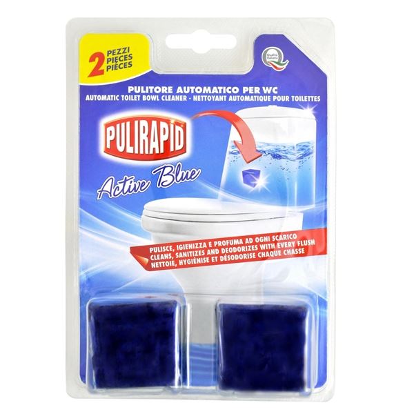 WC-Tank-Tabletten Pulirapid Aktiv Blau, 2 Stück