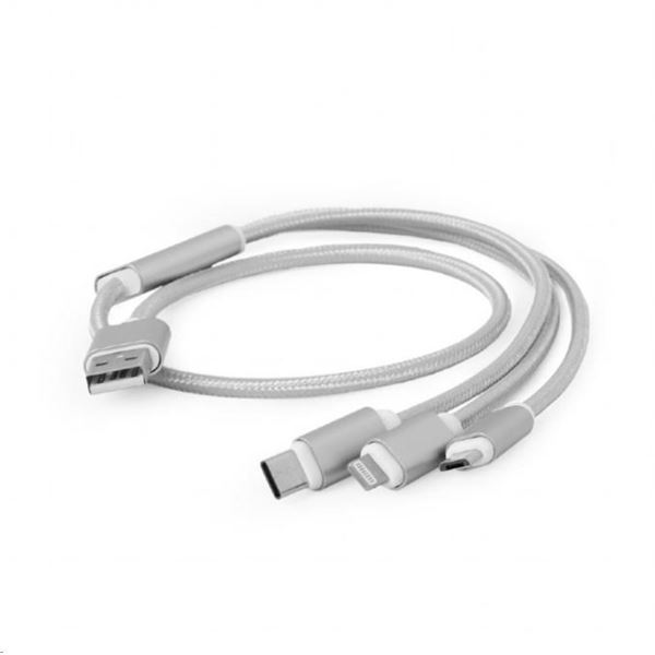 Gembird Ladekabel - USB Micro B + Typ-C, 1m