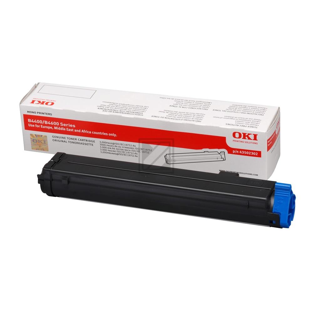 Original OKI 43502302 Toner schwarz