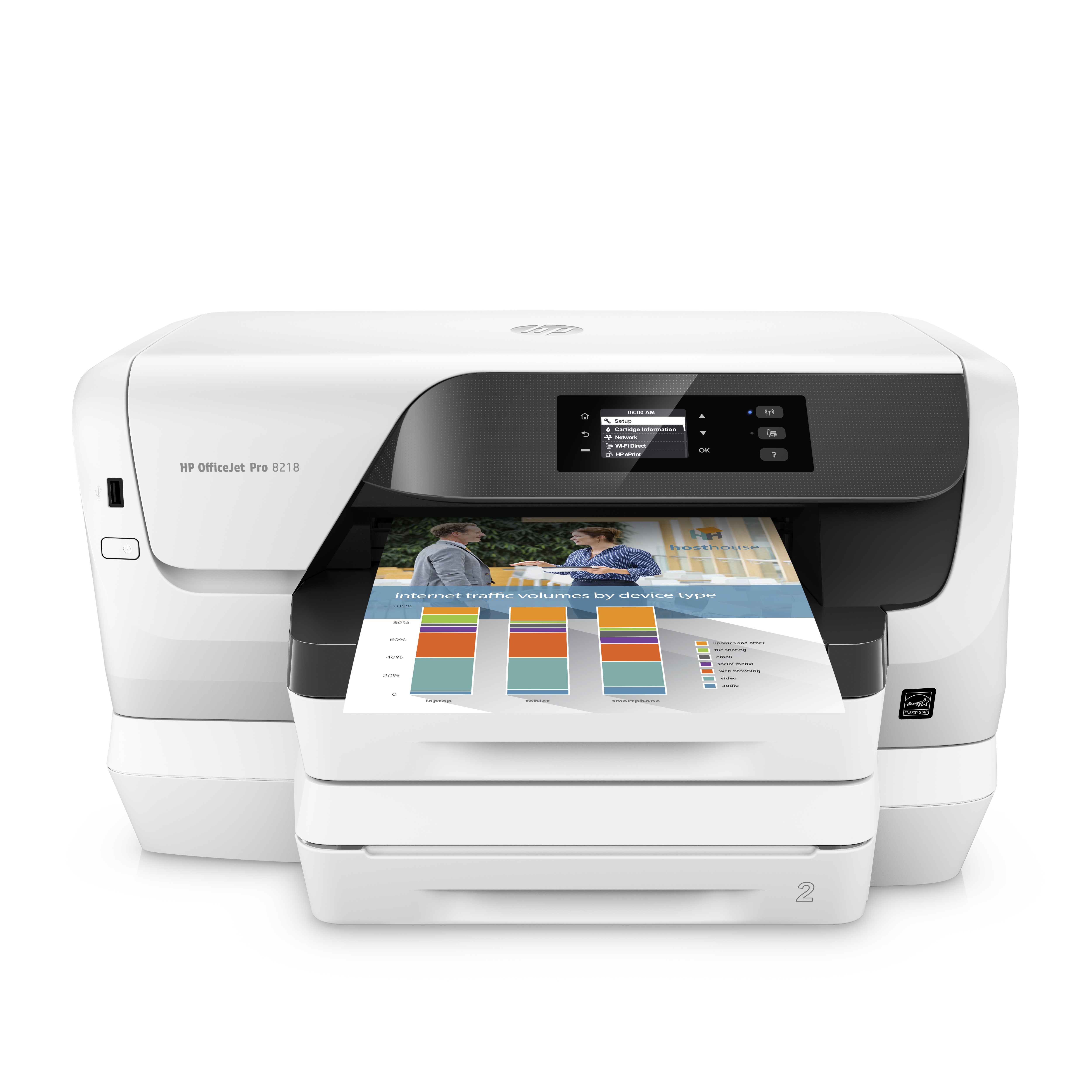 HP Officejet Pro 8218 Tintenstrahldrucker Farbe 2400 x 1200 DPI A4 WLAN