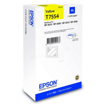 Original Epson C13T755440 / T7554 Tinte gelb