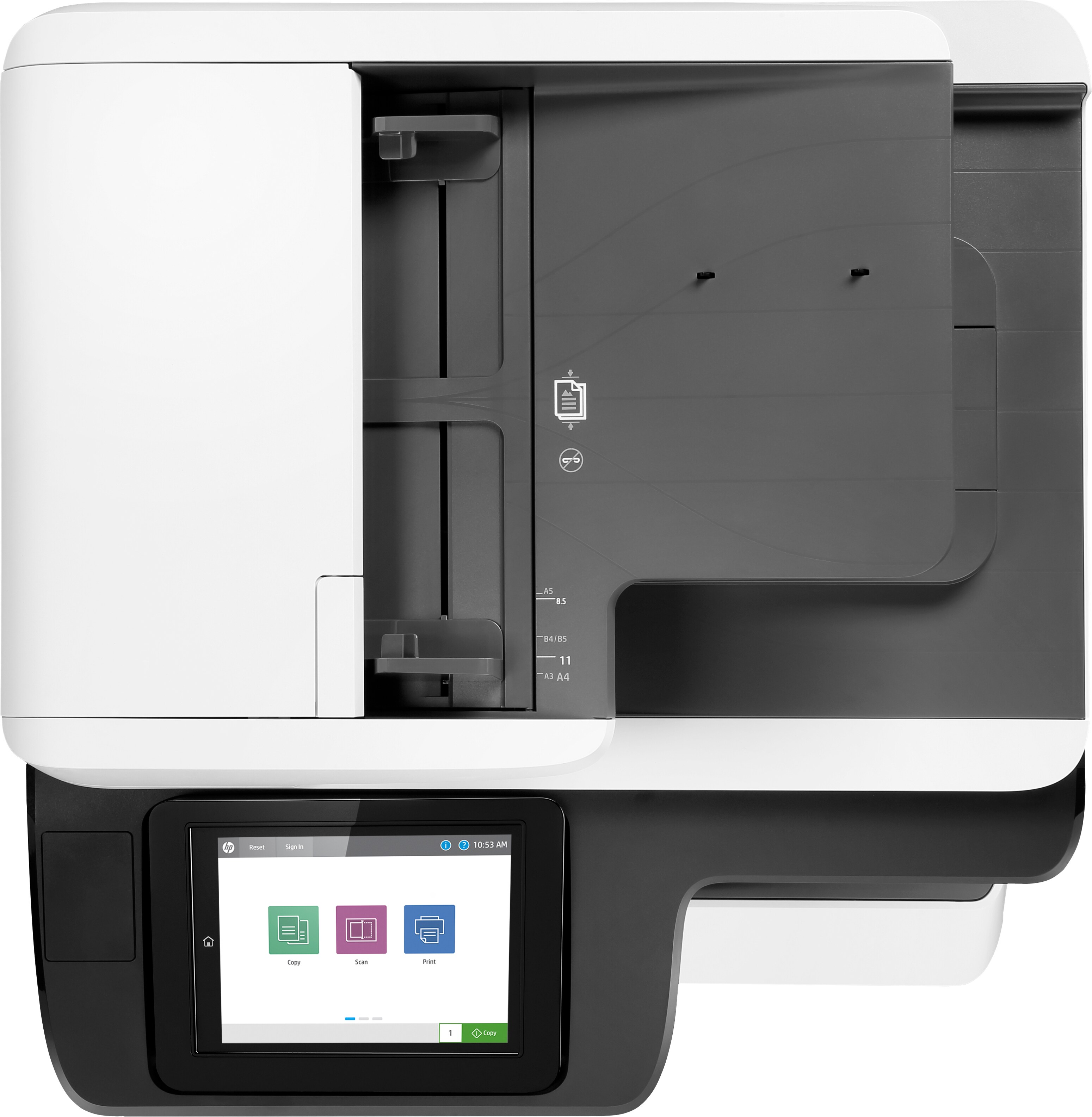 HP PageWide Enterprise Color PageWide Enterprise Colour MFP 780dn - Druck: Bis zu 45 Seiten/Min. in Schwarzweiß und Farbe im Professional-Modus und bis zu 65 Seiten/Min. in Schwarzweiß und Farbe im allgemeinen Büromodus