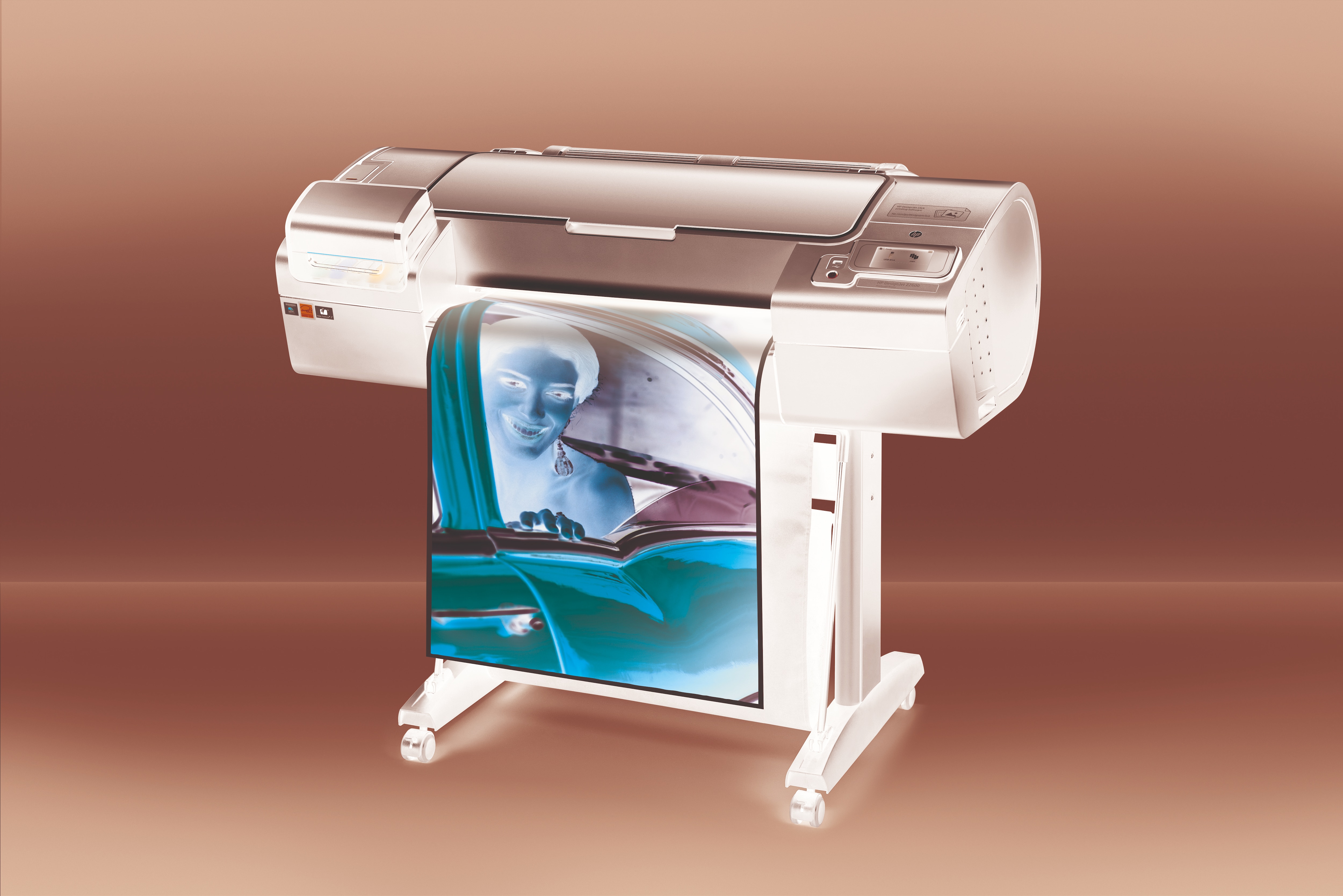 HP Designjet Z2600 24-in PostScript Großformatdrucker Thermal inkjet Farbe 2400 x 1200 DPI 610 x 1676 mm