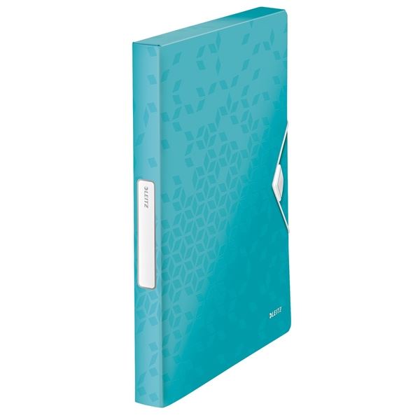 Leitz WOW Ordnerbox, 250 Blatt, eisblau