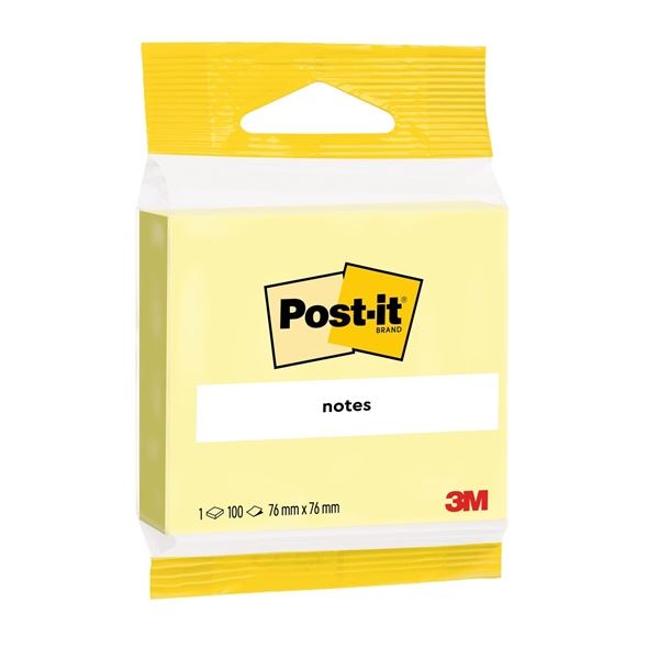 Post-it-Zettel, 76 x 76 mm, kanariengelb