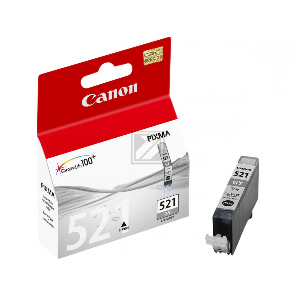 Canon Tintenpatrone grau (2937B001, CLI-521GY)