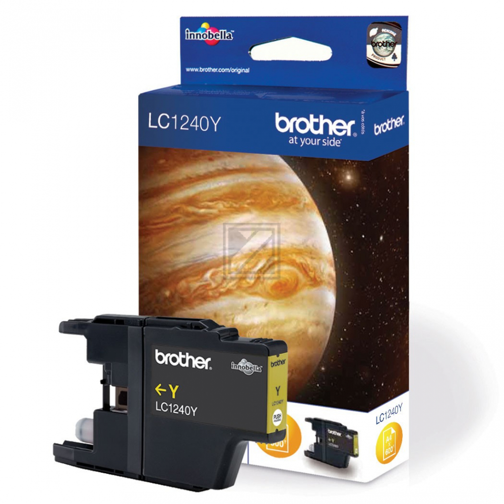 Original Brother LC-1240Y Tinte gelb