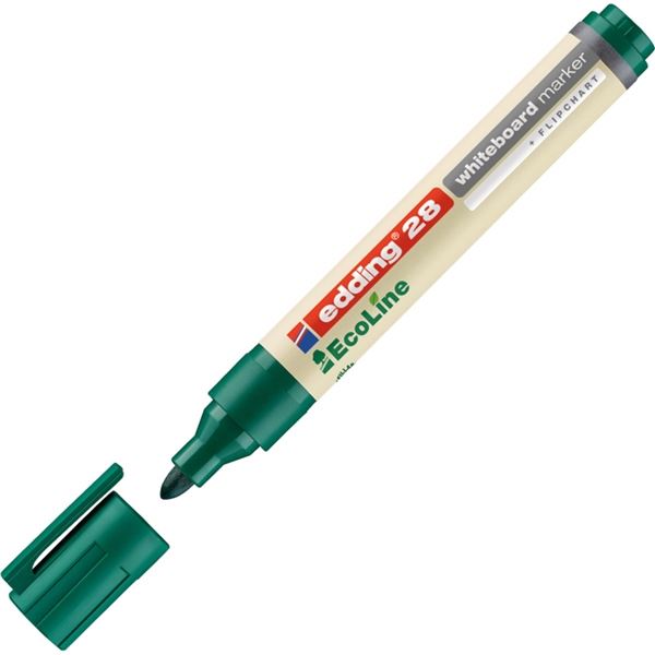 Whiteboardmarker EcoLine grün EDDING 28-004 Rundspitze