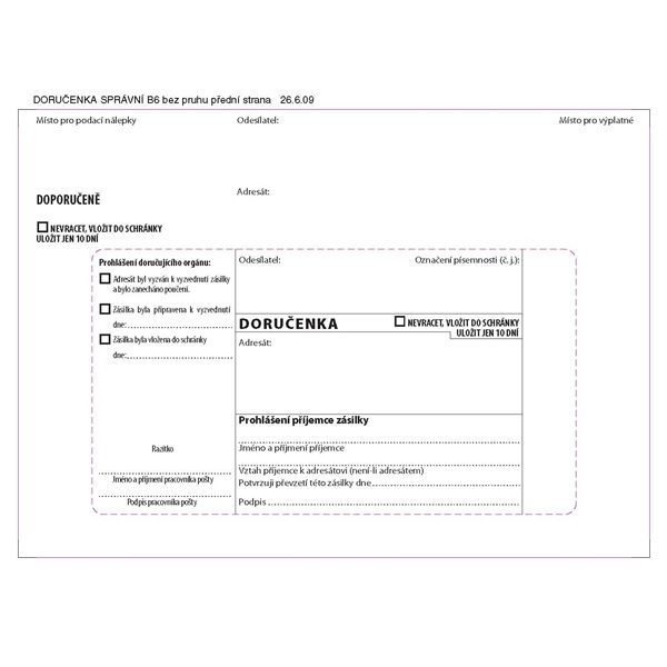 Lieferscheine B6-ohne Pr.,Verwaltungskontrolle,Nassleim,1000Stück