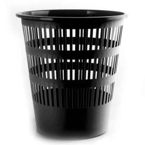 Abfallbehälter Donau, Kunststoff, 16 l, schwarz