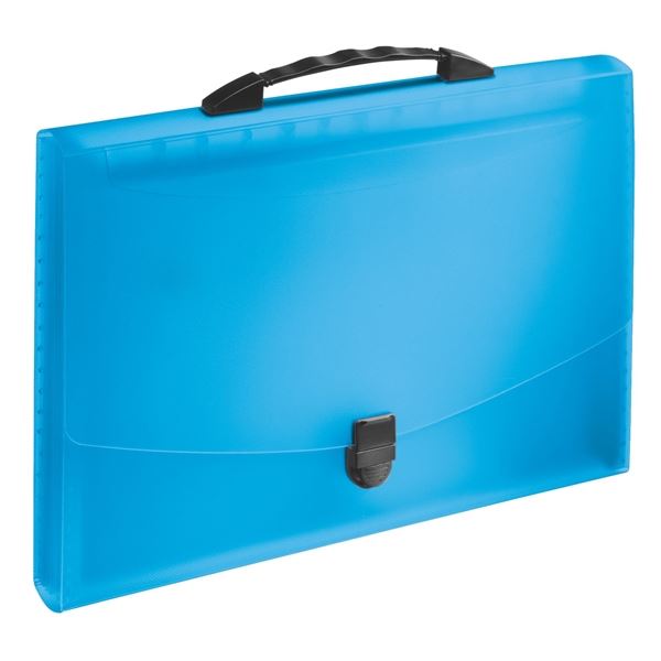 Aktentasche mit Griff VIVIDA A4, 12 Fächer, blau