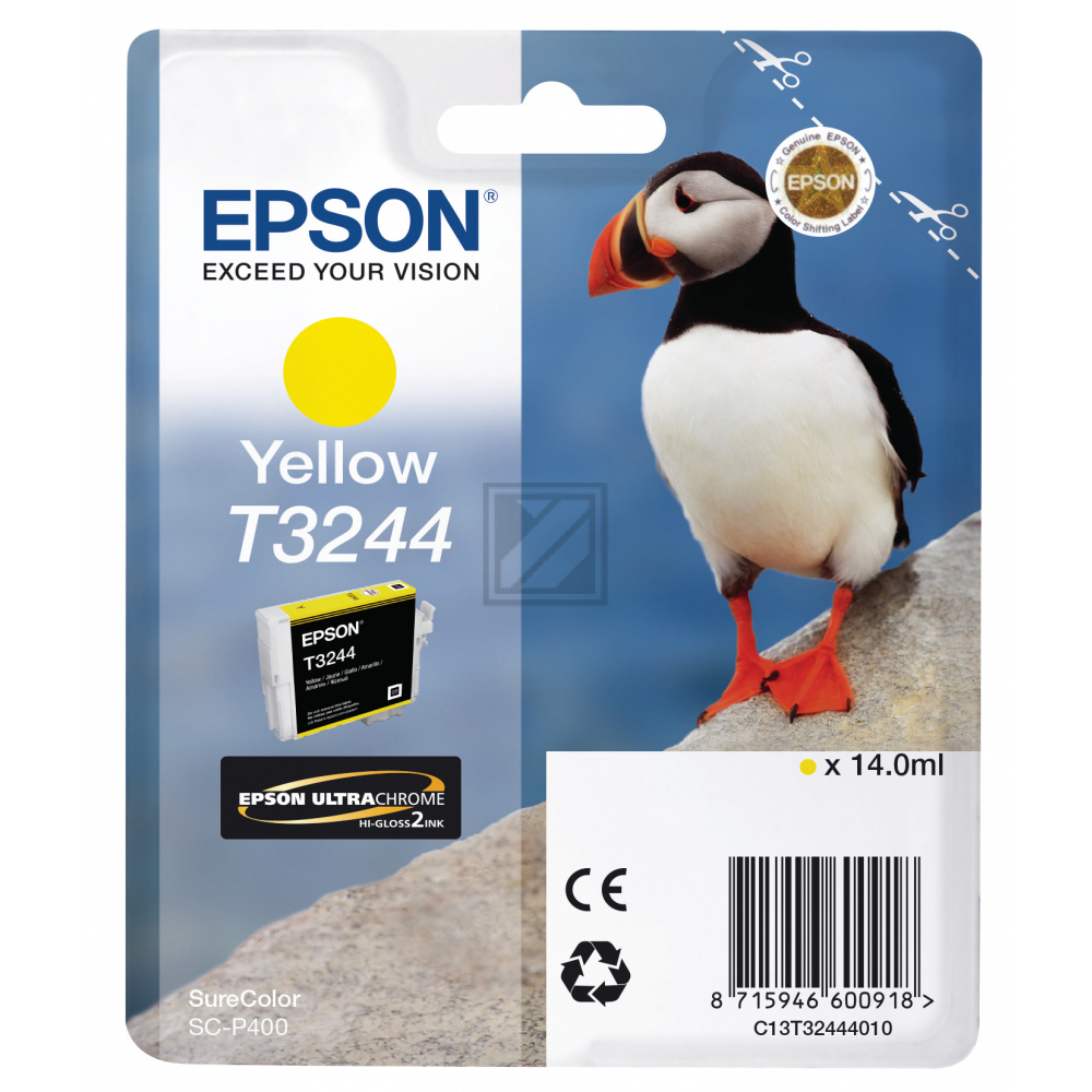 Original Epson C13T32444010 / T3244 Tinte gelb