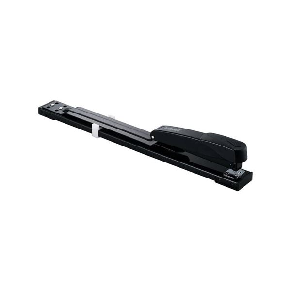 Hefter Q-Connect mit verlängertem Arm, heftet 20 Blatt, schwarz